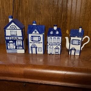 Vintage Cottage Canister Set